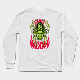 Black Widow (front print) Long Sleeve T-Shirt